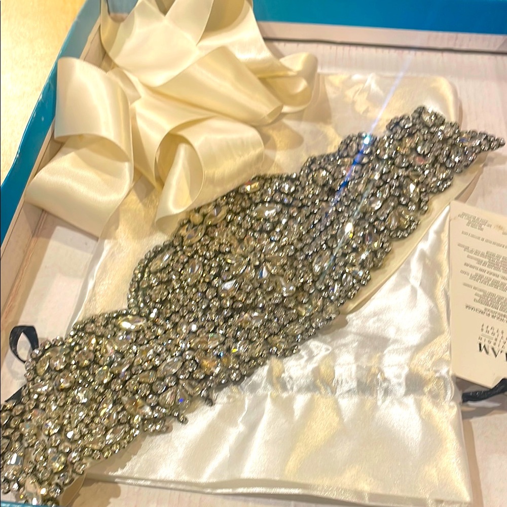 Elegant Crystal Embellished Belt